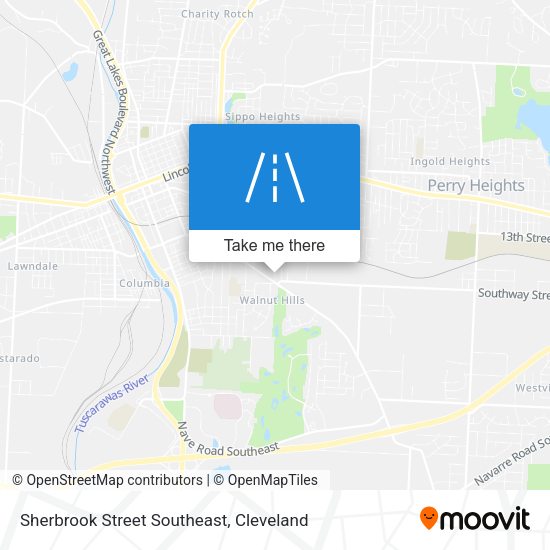 Sherbrook Street Southeast map