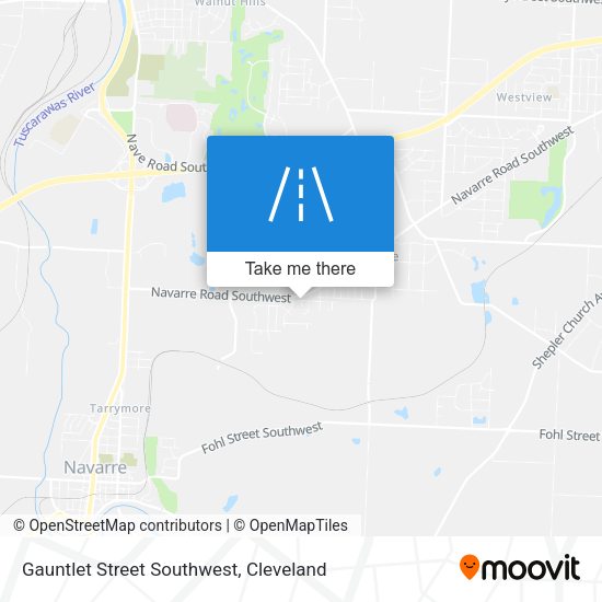 Gauntlet Street Southwest map