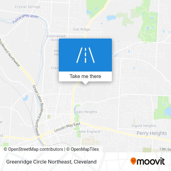 Greenridge Circle Northeast map