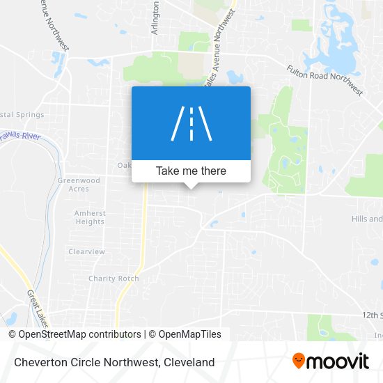 Mapa de Cheverton Circle Northwest