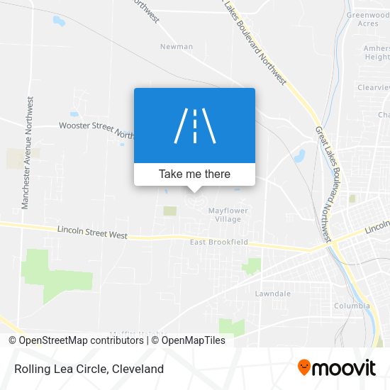 Rolling Lea Circle map