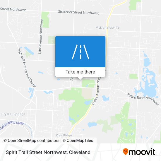 Mapa de Spirit Trail Street Northwest