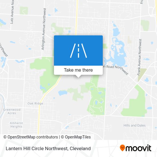 Lantern Hill Circle Northwest map