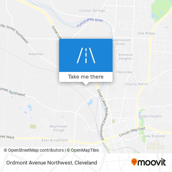 Ordmont Avenue Northwest map