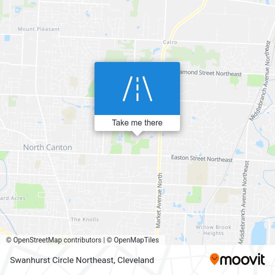 Swanhurst Circle Northeast map