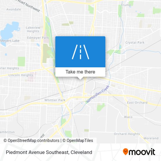 Piedmont Avenue Southeast map