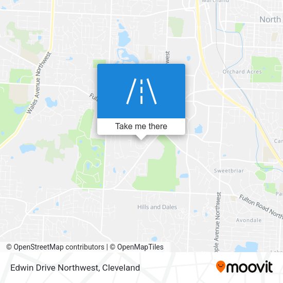 Edwin Drive Northwest map