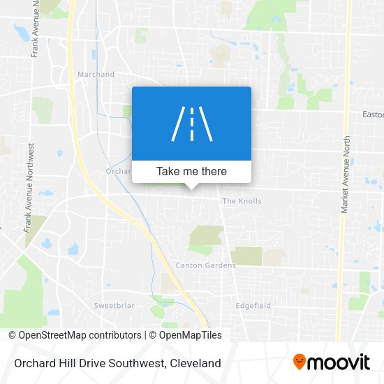 Mapa de Orchard Hill Drive Southwest