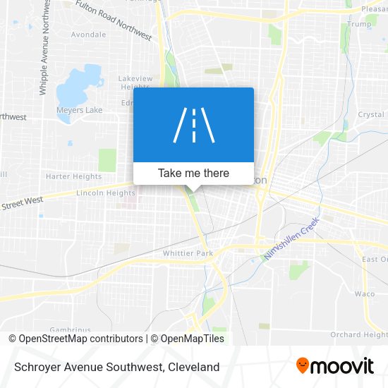 Schroyer Avenue Southwest map
