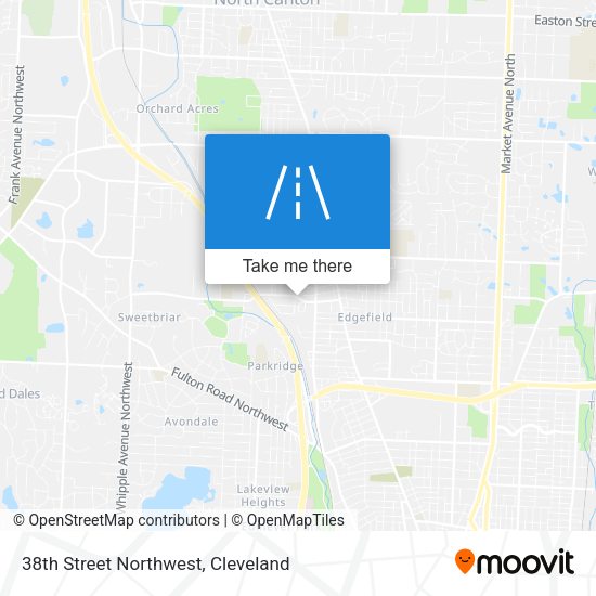 38th Street Northwest map