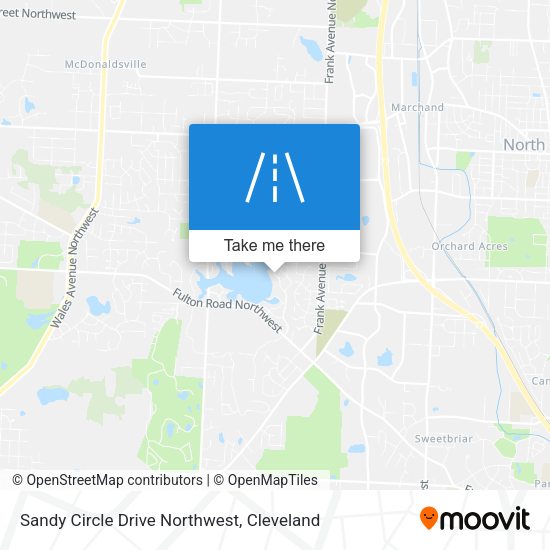 Sandy Circle Drive Northwest map