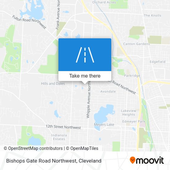 Bishops Gate Road Northwest map