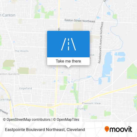 Eastpointe Boulevard Northeast map
