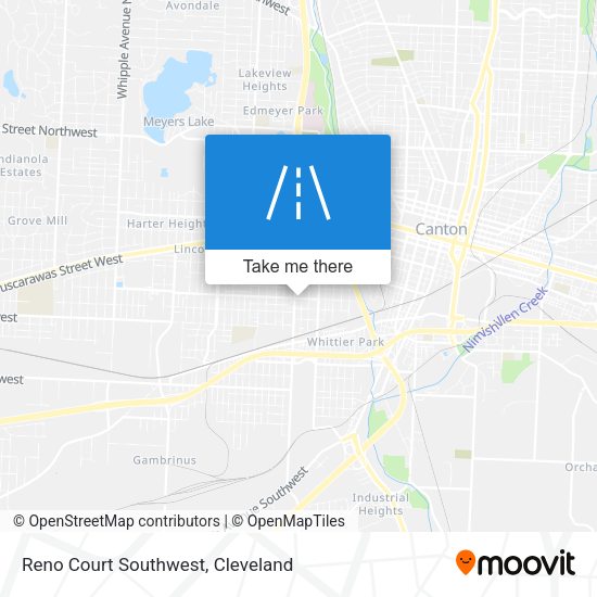 Mapa de Reno Court Southwest
