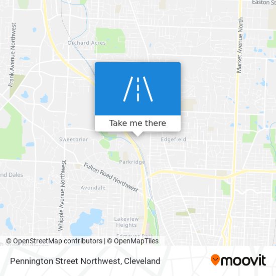 Pennington Street Northwest map