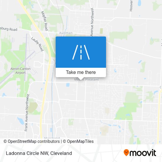 Ladonna Circle NW map