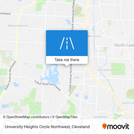 University Heights Circle Northwest map