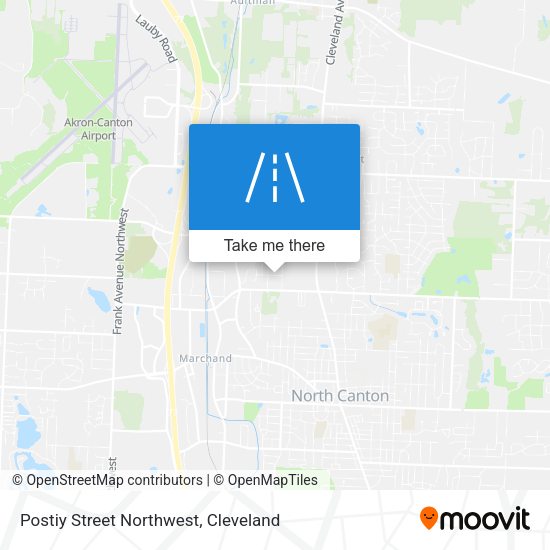 Postiy Street Northwest map