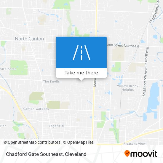 Mapa de Chadford Gate Southeast