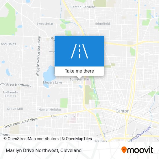 Marilyn Drive Northwest map