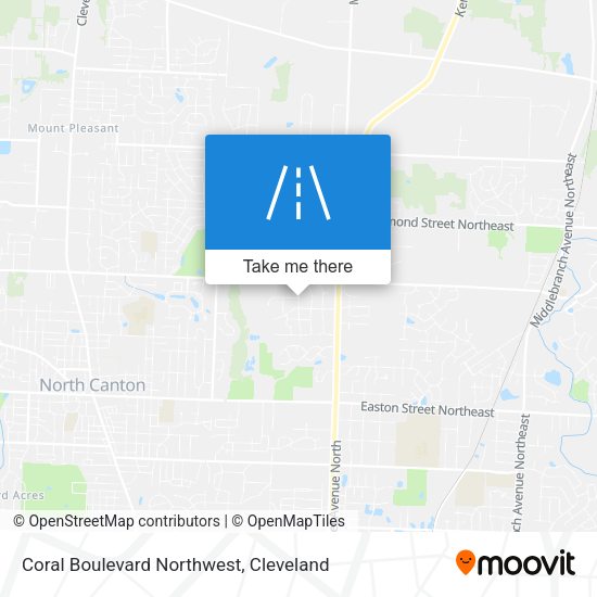 Coral Boulevard Northwest map