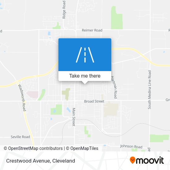 Mapa de Crestwood Avenue