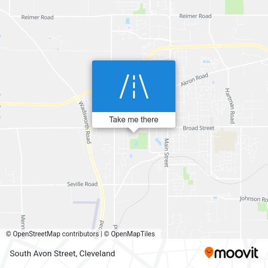 South Avon Street map