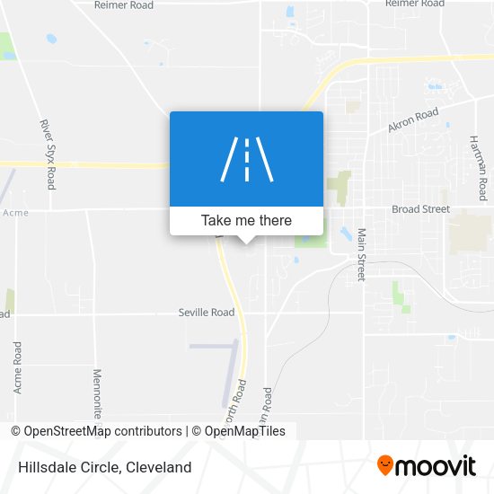 Hillsdale Circle map