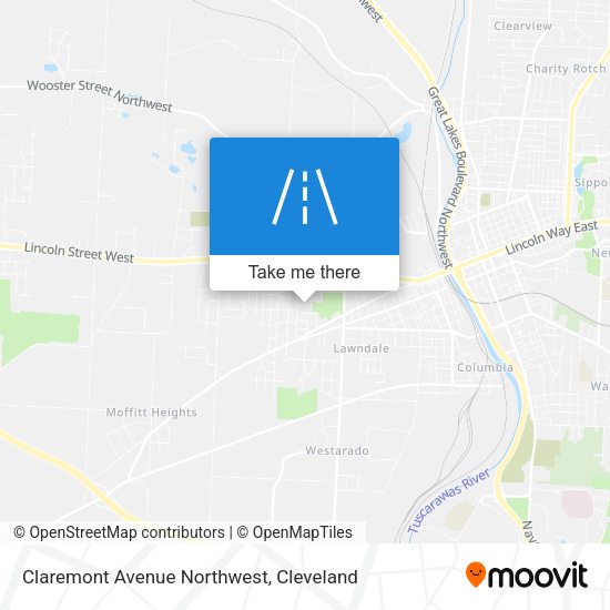 Claremont Avenue Northwest map