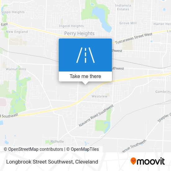 Longbrook Street Southwest map