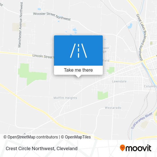 Crest Circle Northwest map