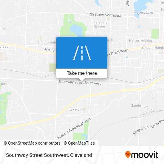 Southway Street Southwest map