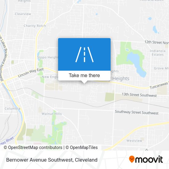 Mapa de Bernower Avenue Southwest