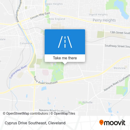 Cyprus Drive Southeast map