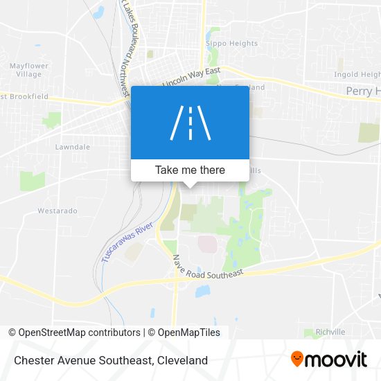 Chester Avenue Southeast map