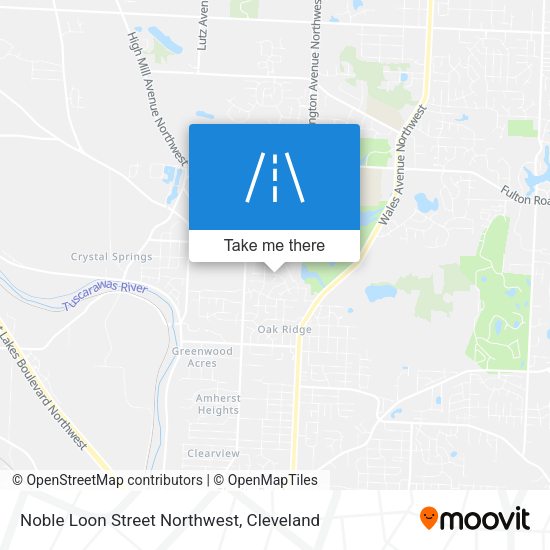 Noble Loon Street Northwest map
