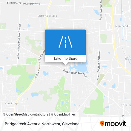 Mapa de Bridgecreek Avenue Northwest