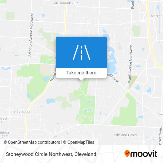 Stoneywood Circle Northwest map