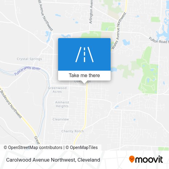 Carolwood Avenue Northwest map