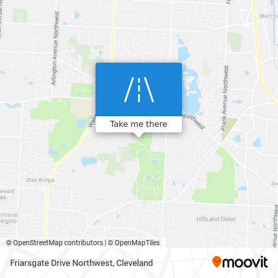 Friarsgate Drive Northwest map