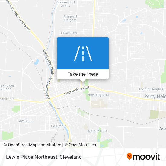 Lewis Place Northeast map