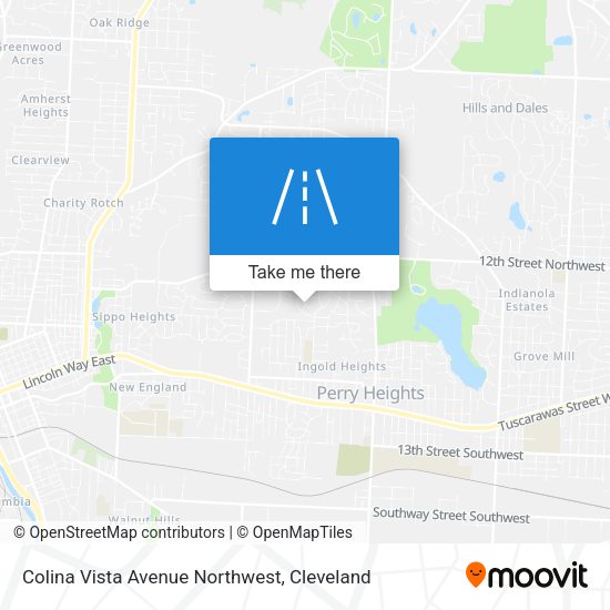 Colina Vista Avenue Northwest map