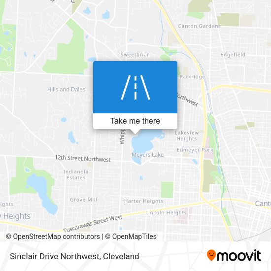 Mapa de Sinclair Drive Northwest