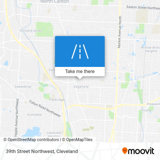 39th Street Northwest map