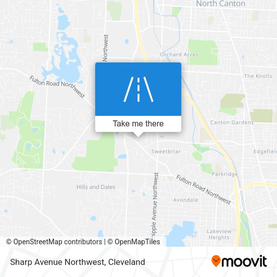 Sharp Avenue Northwest map