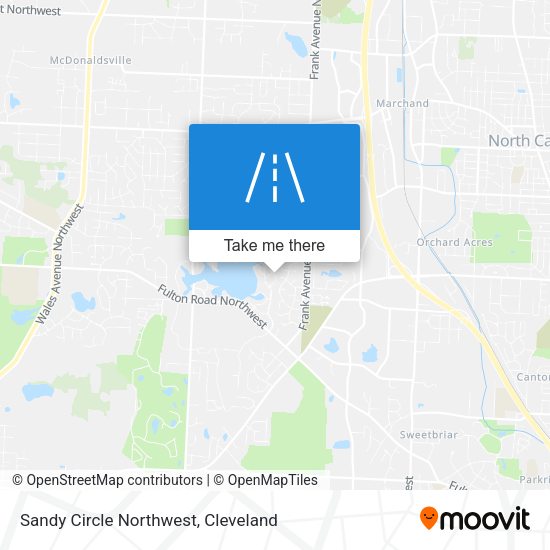 Mapa de Sandy Circle Northwest