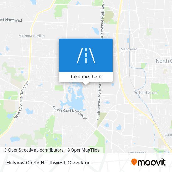Hillview Circle Northwest map