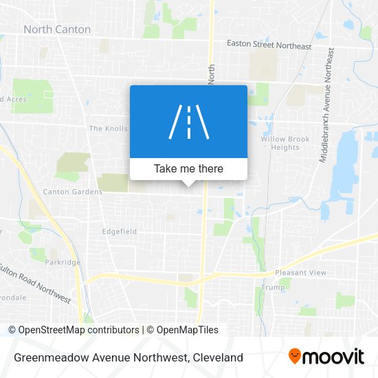 Greenmeadow Avenue Northwest map