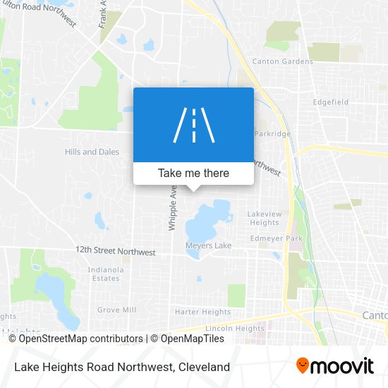 Lake Heights Road Northwest map