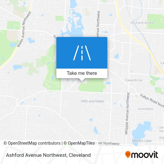 Ashford Avenue Northwest map